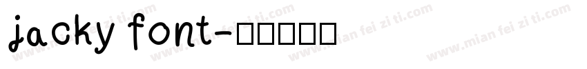 jacky font字体转换